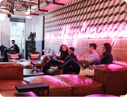 Bar area inside the office