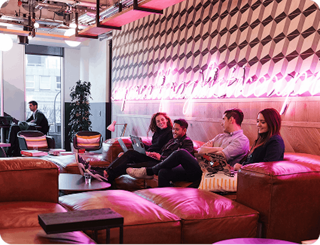 Bar area inside the office